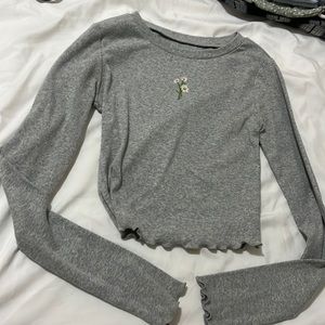 Aeropostale Long Sleeve Crop Top
